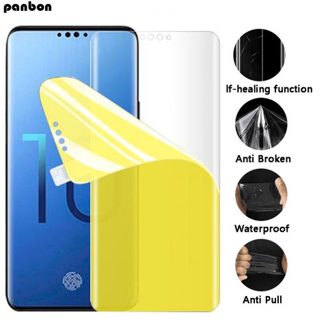 Film avant 3D Hydrogel souple pour Samsung S10 S9 S8 S7 S6 edge Plus Note 8 Note 9 protecteur d'écran souple TPU nano Film (pas verre) ► Photo 1/6