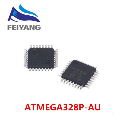 10 pcs ATMEGA328P-AU ATMEGA328P ATMEGA328 8-peu microcontrôleur AVR 32 k flash mémoire QFP-32 ► Photo 1/1
