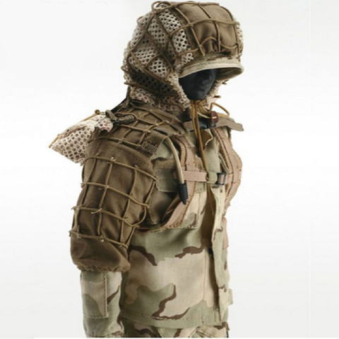 CS Wargame Sniper Camouflage Combat tactique Ghillie costume fondation en plein air tir chasse bricolage Ghillie veste ensemble avec du fil ► Photo 1/6