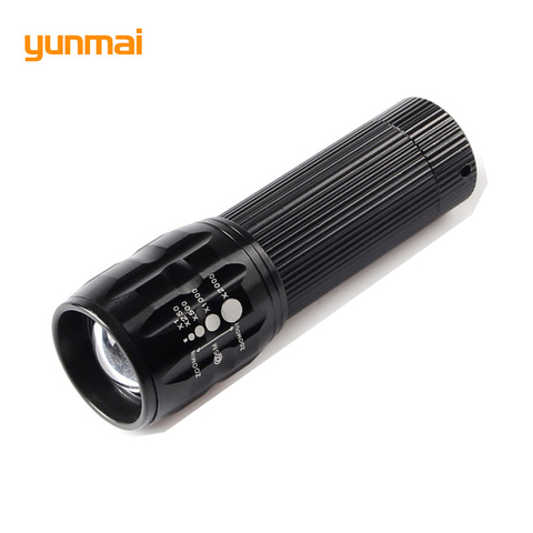 Mini lampe de poche Portable 2000 Lumens lampe de poche LED 3 modes, Zoom torche LED, étanche, lanterne avec 3 piles AAA, nouveau ► Photo 1/6