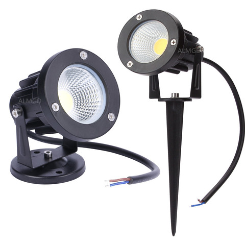 Nouveau Style COB jardin pelouse lumière 220V 110V 12V extérieur LED Spike lampe ampoules 3W 5W 7W 9W chemin paysage étanche projecteur ► Photo 1/6