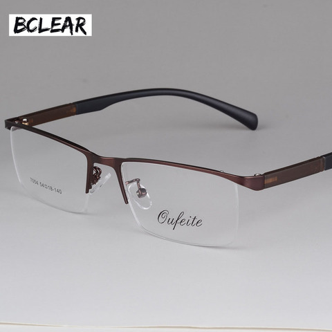 BCLEAR – monture de lunettes pour hommes, Vintage, demi-bord, lentilles claires, nouvelle collection, 2022 ► Photo 1/5
