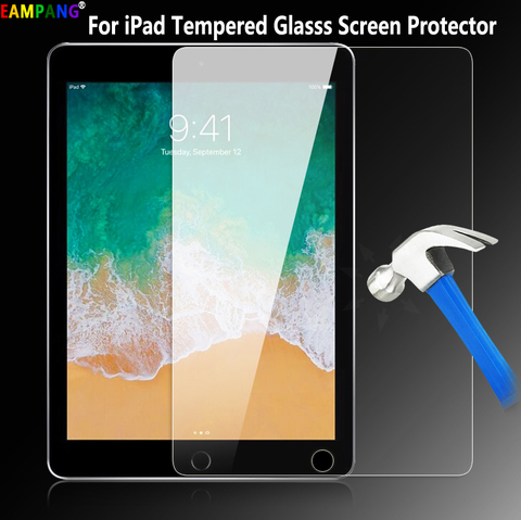 Protecteur d'écran, en verre trempé, pour iPad Air 2 3 4 Pro 9.7 11 10.5 10.9 Pro 9.7 12.9 2015 2017 2022 10.2 2022 mini 2 3 4 5 ► Photo 1/6