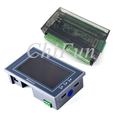 Samkoon – panneau de commande industriel HMI EA-043A, écran tactile 4.3 pouces, série FX3U PLC avec ligne de Communication DB9 ► Photo 1/1