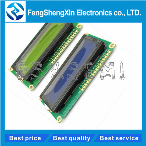 Module d'affichage LCD 16x2, contrôleur HD44780, écran bleu/vert, noir, moniteur LCD 1602 5V, 1602 ► Photo 1/4