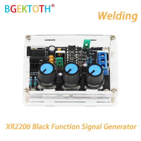 Générateur de Signal de fonction noir XR2206, assemblage complet, sinus/Triangle/sortie carrée 1HZ-1MHZ ► Photo 1/6