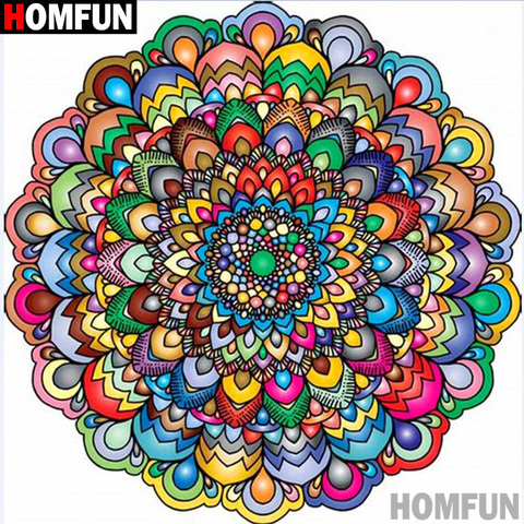 HOMFUN plein forage diamant peinture 