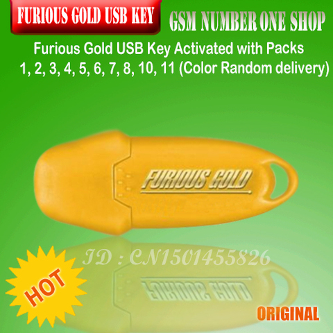 Clé USB en or furieuse activée avec Packs 1, 2, 3, 4, 5, 6, 7, 8, 11 ► Photo 1/3