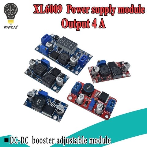 XL6009 4A Boost convertisseur réglable 15W 5-32V à 5-50V DC-DC Module d'alimentation haute Performance faible ondulation ► Photo 1/6