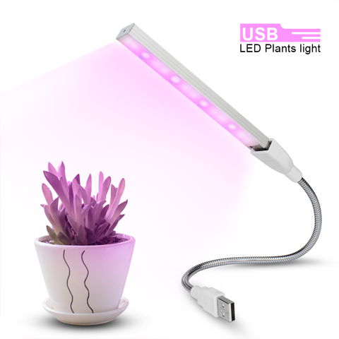 Fitolampy – barre lumineuse de croissance Led USB, 5v dc, rouge et bleu, spectre complet, éclairage pour plantes et semis ► Photo 1/6