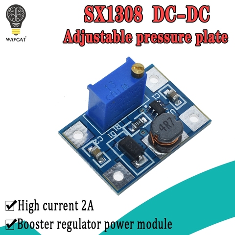 DC-DC 2-24 V à 2-28 V Step Up Module D'alimentation Réglable Step Up Boost Converter 2A SX1308 WAVGAT ► Photo 1/6