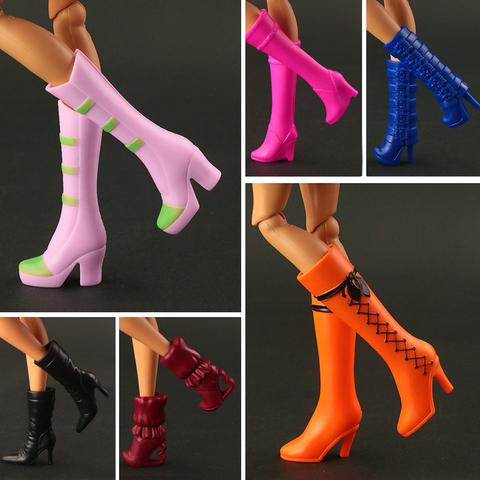 Bottes longues pour poupée Barbie, chaussures, accessoires de poupée, couleurs mélangées, 15 styles disponibles, à la mode, nouvelle collection 2022 ► Photo 1/6