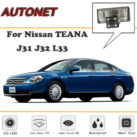 AUTONET-caméra de Vision arrière | Pour Nissan TEANA J31 J32 L33/CCD/Vision nocturne/caméra inversée/caméra de sauvegarde/plaque d'immatriculation ► Photo 1/5