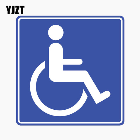 Yzzt-autocollant signe de personnalité, autocollant réfléchissant de voiture, 11.7x11.9CM, pour handicapés, C1-7746 ► Photo 1/6