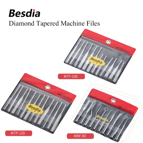 Besdia – limes coniques diamant TAIWAN, outil à main ou assortiment avec Turbo Air Lappers MTP120 MTF100 ► Photo 1/4
