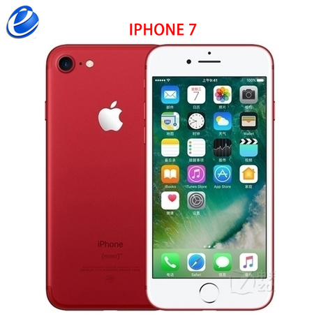 Apple iPhone 7 4.7 ''32GB iphone7 IOS 4g lte téléphone portable d'empreintes digitales bon comme Smartphone s8 ► Photo 1/1