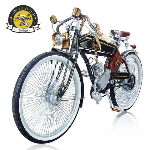 1924 artisan 26 pouces Vintage carburant vélo rétro booster carburant vélo/électrique vélo vélo accessoires ► Photo 1/5