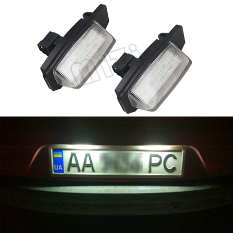 2 pièces LED numéro plaque d'immatriculation lampe lumière pour Mitsubishi Lancer Sportback 2008-2012 pour OUTLANDER XL(CW) 2006-2012 accessoire de voiture ► Photo 1/6