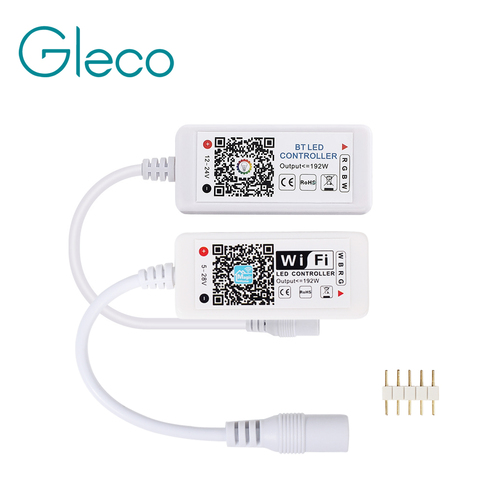 Commande sans fil pour bande LED, avec Wifi RGBW et Bluetooth, MINI DC12-24V, contrôle sans fil, pour téléphone IOS/Android, LED de contrôle, 5050 ► Photo 1/6