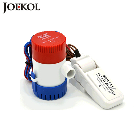 Pompe à eau électrique submersible 12v/24 volts, avec interrupteur à flotteur, 750GPH, pour bateaux, accessoires marin, livraison gratuite ► Photo 1/6