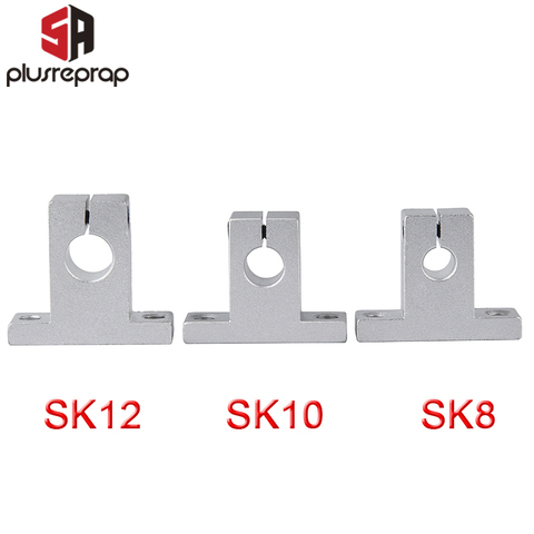 2 pcs/lot SK8 SK10 SK12 Support d'arbre de Rail linéaire pour Table XYZ CNC 3D imprimantes pièces pièces coulissantes accessoires extrémité d'arbre ► Photo 1/5