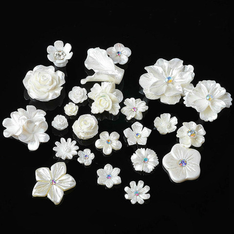 Boutons à pression en résine, 20 pièces/lot, accessoires de bijouterie en résine, boutons métalliques pour décoration de sac de mariage ► Photo 1/6