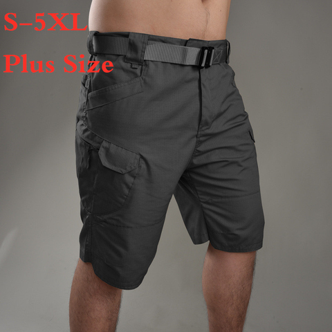 5XL grande taille armée ventilateur Shorts tactiques Multi poche Cargo Shorts été en plein air Sport formation randonnée court pantalon militaire homme ► Photo 1/6