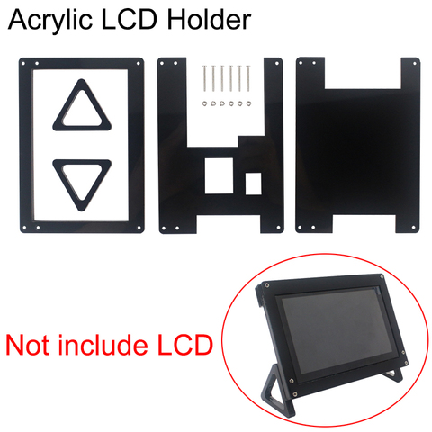 Support acrylique de la framboise désignée Pi 5 pouces écran tactile LCD Support boîtier (pas pour d'autres LCD) ► Photo 1/1