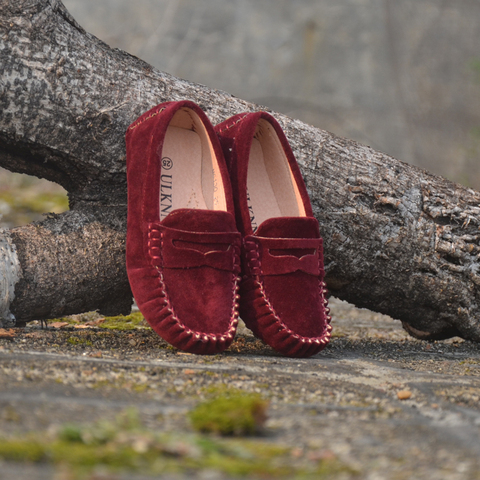 Enfants Chaussures En Cuir De Fourrure Chaussures Pour Filles 7 Couleurs Grande Taille 2017 Nouveau Mode Enfants Peas Chaussures Casual Garçons À Pied de Haute Qualité ► Photo 1/6