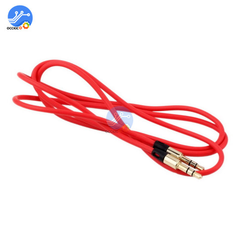 Câble AUX Jack 3.5mm câble Audio haut-parleur fil ligne mâle à mâle Audio câble Aux pour casque voiture AUX cordon ► Photo 1/5