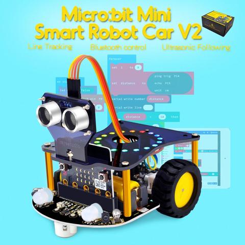 Keystudio – Mini Robot intelligent pour voiture, Micro-Bit, V2.0, sans batterie ► Photo 1/6