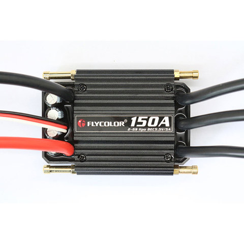 Support de contrôle de vitesse ESC sans brosse 2-6S Lipo BEC 5.5 V/5A Flycolor 90A 120A 150A support de contrôle pour bateau C F21267/71 ► Photo 1/6