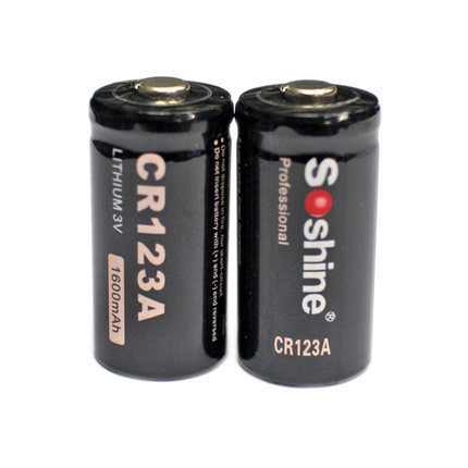 Soshine – batterie primaire au Lithium, 2 pièces/ensemble, 3.0V, CR123A, 16340 mAh, RCR123A, avec boîtier Portable ► Photo 1/3