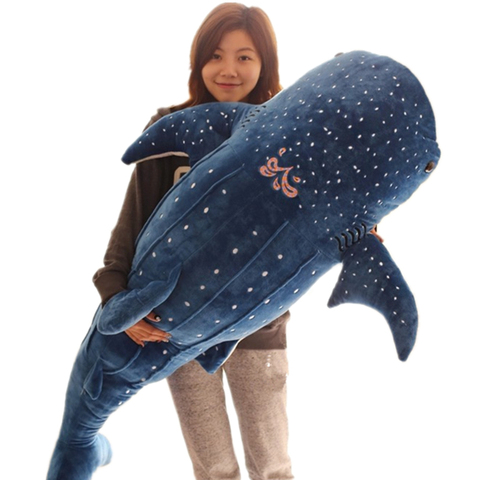 50/100CM nouveau dessin animé requin bleu en peluche jouets en peluche grand poisson baleine bébé doux Animal oreiller poupées enfants cadeaux d'anniversaire ► Photo 1/4