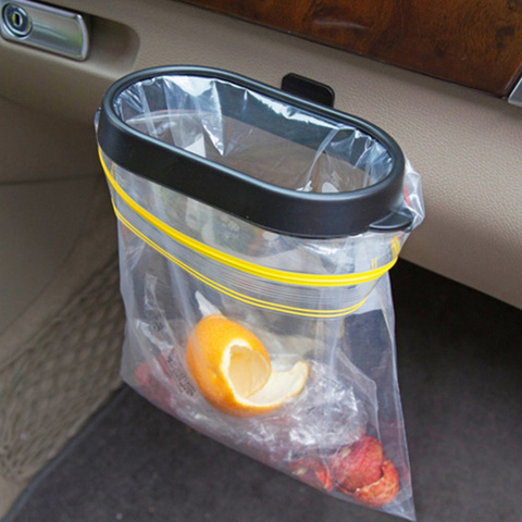 Poubelle pliable Durable pour voiture avec cadre support organisateur sac de rangement des déchets pour voiture, accessoires de seau ► Photo 1/6