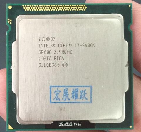Intel Core i7-2600k i7 2600 k Processeur (8 m Cache, 3.40 ghz) quad-Core CPU LGA 1155 100% fonctionne correctement De Bureau Processeur ► Photo 1/1