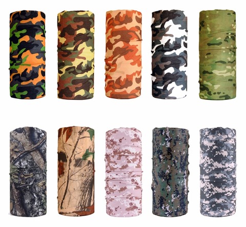 Bandanas de série de Camouflage militaire, motifs de sport, vélo, moto, Turban, bandeau magique, écharpe ► Photo 1/5