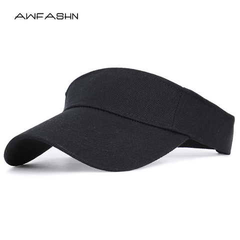 Casquette de soleil en coton pour hommes et femmes, casquette de sport, réglable, visière de Protection UV, haut vide, pour Tennis, Golf, course, printemps, été, 2022 ► Photo 1/6