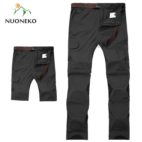 Pantalon de randonnée pour hommes, vêtement d'été à séchage rapide, amovible, respirant, pour Sports de plein air, de Trekking, de pêche, short imperméable, PN18, M-7XL ► Photo 1/1