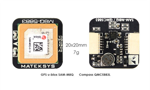 Matek-Module de boussole pour systèmes de boussole M8Q-5883 GPS et QMC5883L pour Drone Multirotor RC FPV de course à longue portée, SAM-M8Q Ublox ► Photo 1/3