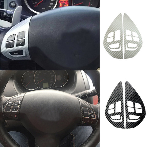 Boutons de commande de volant, autocollants, couverture, bouton de commande de vitesse Audio, pour Mitsubishi ASX Lancer Outlander RVR Pajero Sport ► Photo 1/6