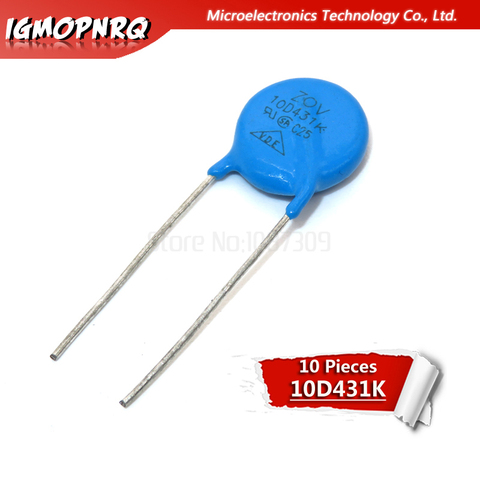 10 pièces varistance 10D431K 430V piezoresistor 10D431 ► Photo 1/1