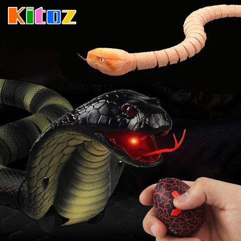 Kitoz RC serpent Naja Cobra Viper télécommande jouet infrarouge simulé Animal nouveauté astuce terrifiant méfait blague cadeau ► Photo 1/6