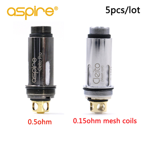 5 pcs/lot Aspire Cleito pro bobine pour Électronique Cigarette 0.5ohm/0.15ohm maille bobines De Remplacement Atomiseur de Base fit Cleito réservoirs ► Photo 1/1