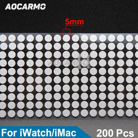 Aocarmo 200 pièces/lot pour iPhone pour montre Mac étiquette de dommages d'eau indicateur de garantie capteurs réparation étanche rond autocollants 5MM ► Photo 1/6