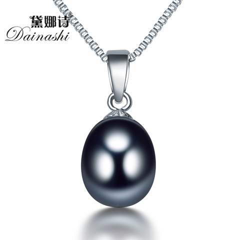 Dainashi naturel perle d'eau douce pendentif collier femmes Simple mode 925 en argent Sterling haute bijoux cadeau pour mère offre spéciale ► Photo 1/5