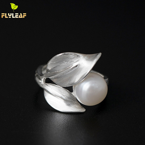 Flyleaf – anneaux ouverts pour femmes, perles d'eau douce, en argent Sterling 925, perles naturelles, de haute qualité, bijoux de fête, de Banquet ► Photo 1/1