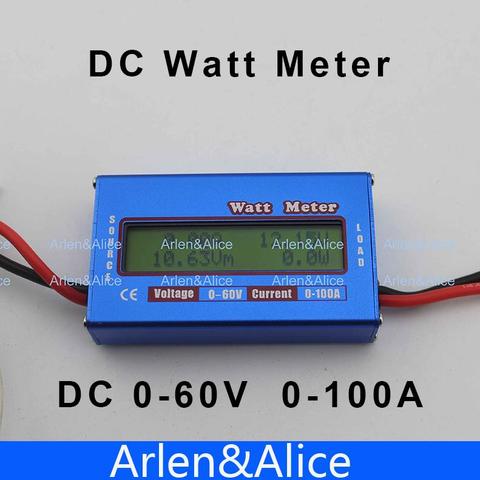Wattmètre DC avec écran LCD, pour tension d'équilibre 0-60V 0-100A, analyseur de puissance de batterie RC ► Photo 1/3