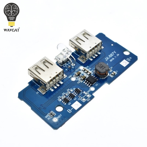 WAVGAT – chargeur de batterie 18650 5V 2A, Module de Circuit de charge, élévateur d'alimentation, double sortie USB, entrée 1A ► Photo 1/6