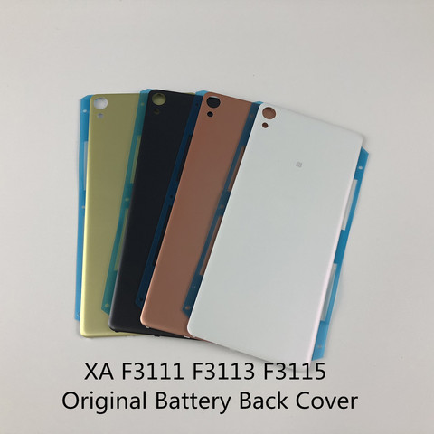 Original pour Sony Xperia XA F3111 F3113 F3115 boîtier batterie couverture arrière + autocollant ► Photo 1/3